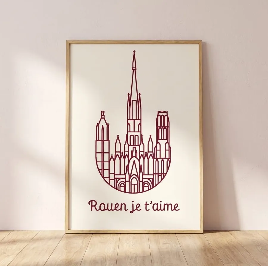 Affiche d’art A2 — Cathédrale de Rouen
