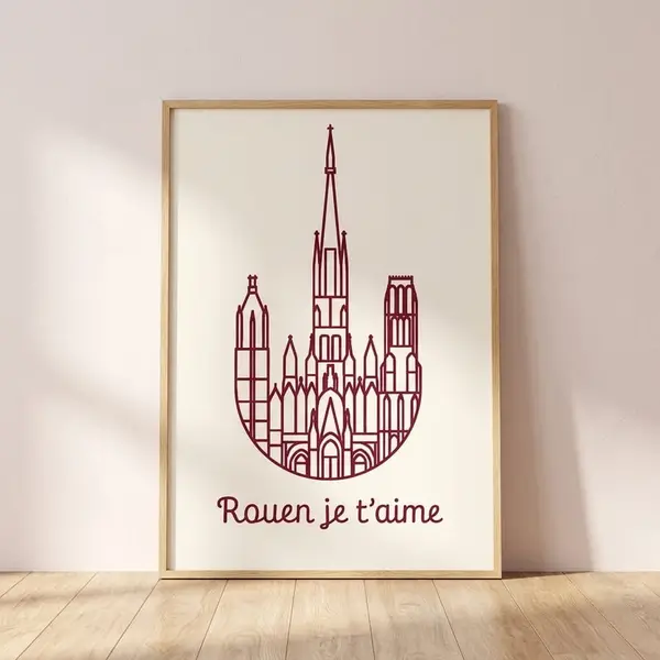 Affiche d’art A2 — Cathédrale de Rouen