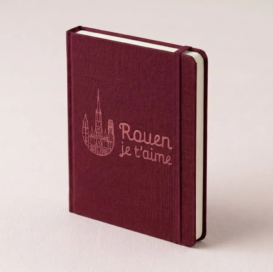 Carnet Rouen — couverture lin