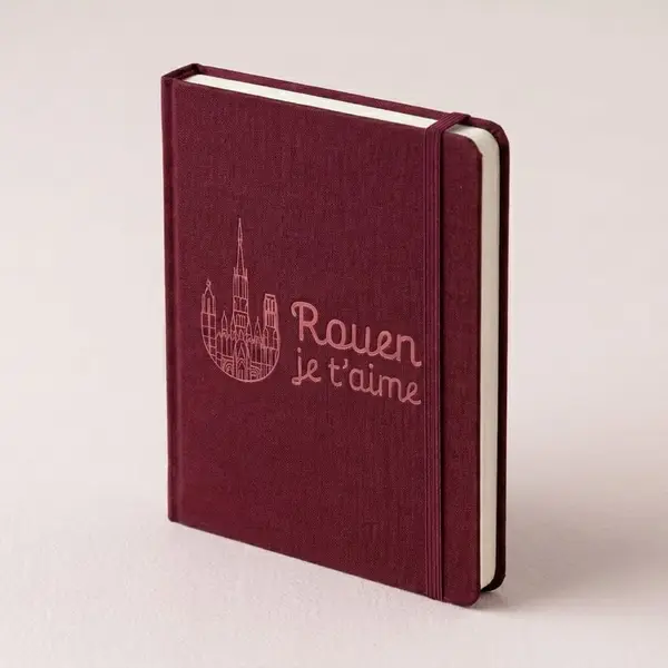 Carnet Rouen — couverture lin