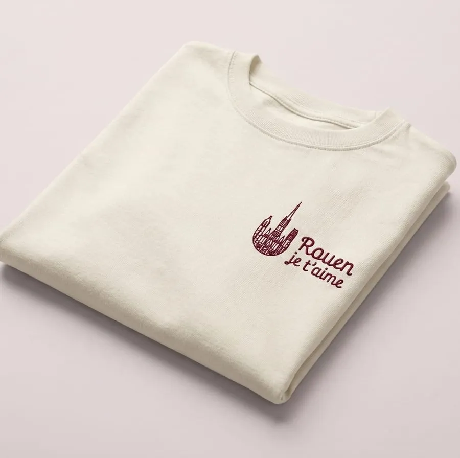 T-shirt brodé « Rouen »